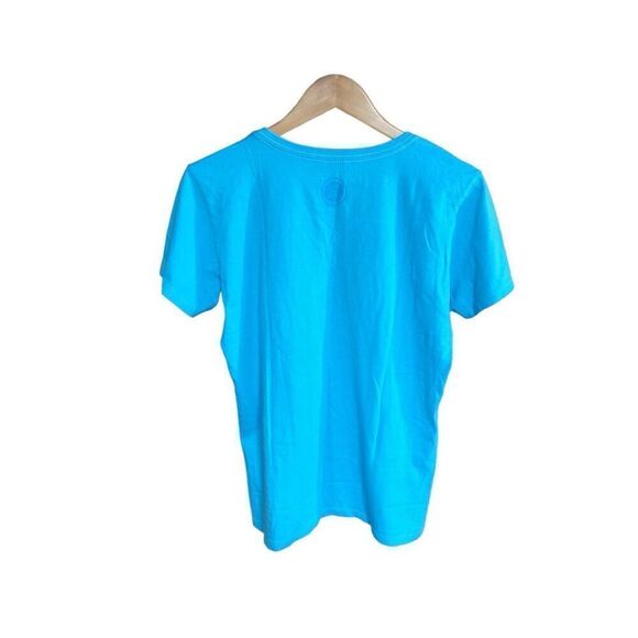 Life is Good Medium (M) V Neck Crusher Flip Flops Adirondack Chairs Drink Turquo - Picture 2 of 7